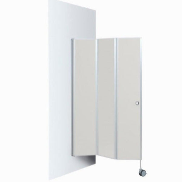 Væghængt skillevæg med 3 paneler, 145 cm