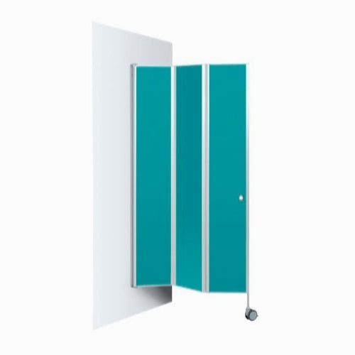 Væghængt skillevæg med 3 paneler, 165 cm