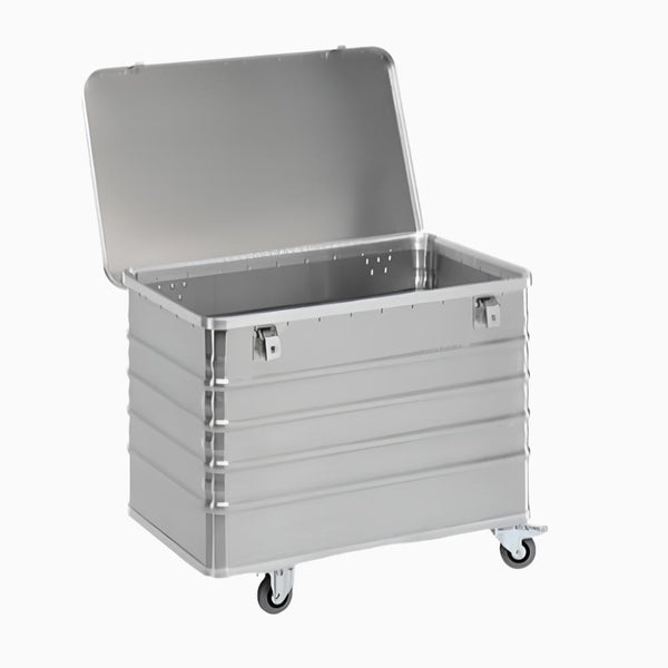 Aluminiums Transportvogn med låg, 1020x605x775mm