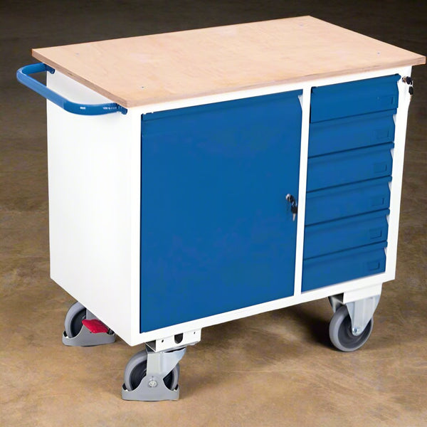 Værkstedsvogn, 1 skab, 6 skuffer