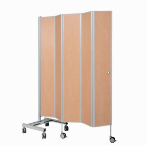 Fritstående skillevæg med 5 paneler, 145 cm