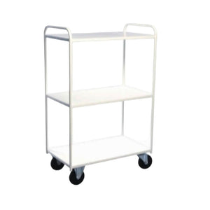 Pulverlakeret kørebord i 3 plan, 975x550x1485, 400kg, 4149