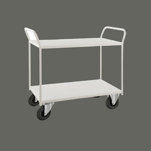 Pulverlakeret kørebord  i 2 plan, 1080x550x955, 400kg, 4168