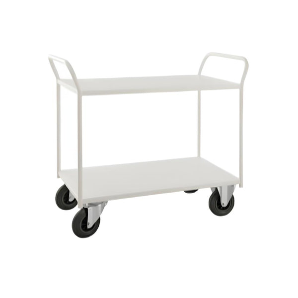 Pulverlakeret kørebord  i 2 plan, 1080x550x975, 400kg, 4175