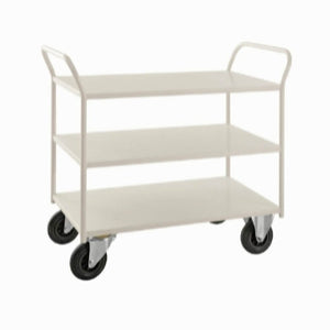 Pulverlakeret kørebord  i 3 plan, 1080x550x975, 400kg, 4176