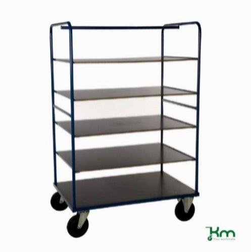 Etagevogn med faste hylder, 1200x800x1820, 500kg, 338-3