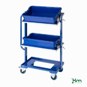 Sortimentsvogn med kipbare hylder, 1100x415x800, 150kg, 167-3E