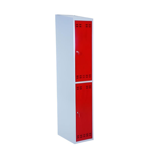 Garderobeskab 1 sektion m. 2 låger, 350x550x1830/1920