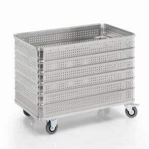 Aluminiums Perforeret Transportvogn, 1100x600x650