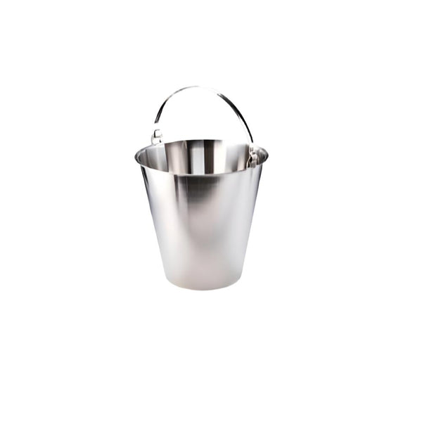 Rustfri spand, 15 ltr med bundring