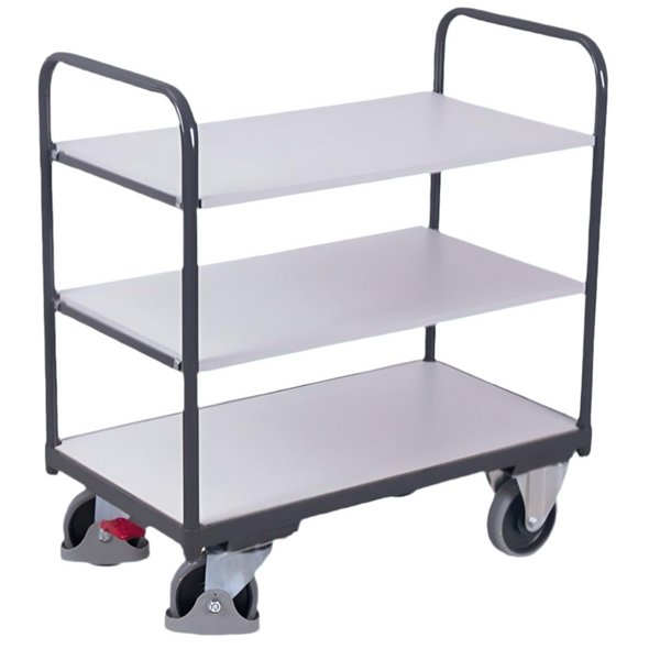ESD Etagevogn m/ 3 hylder, 1060x700x990mm, 250kg